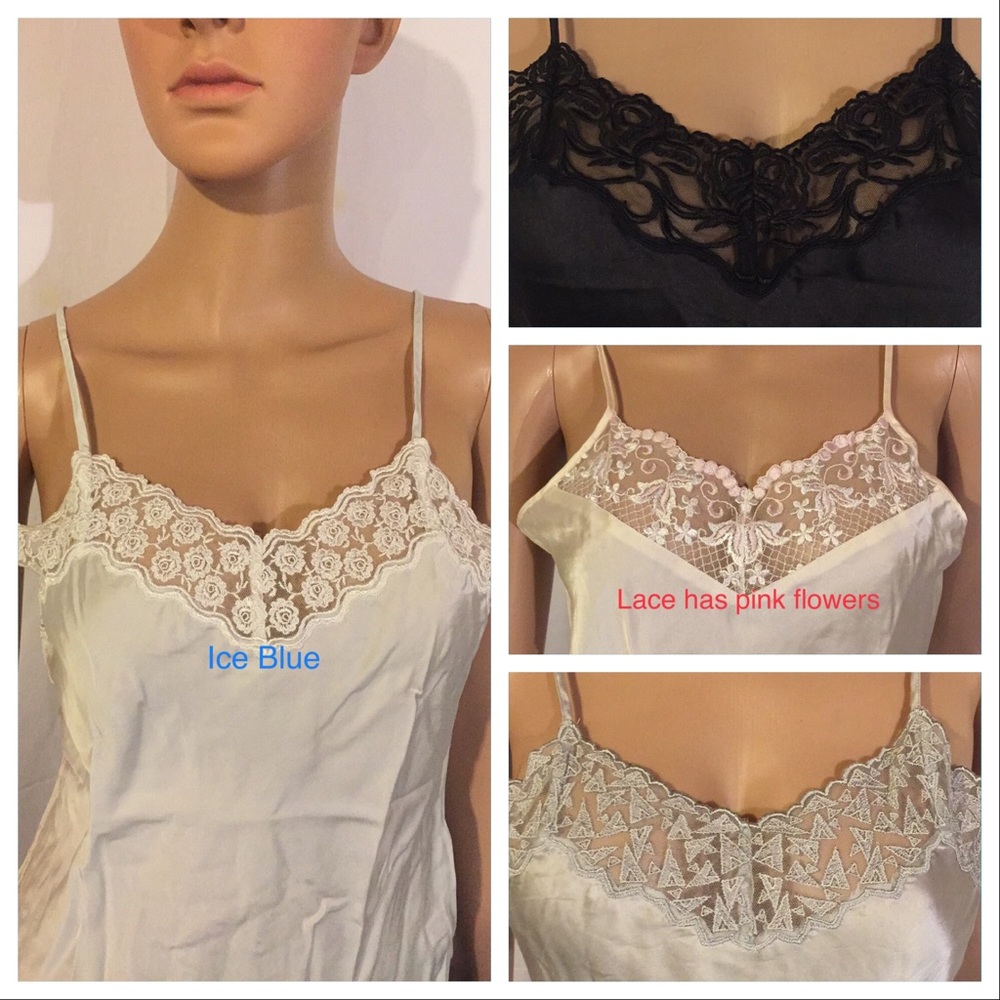 NWOT 100% Silk Lace Cami - Picture 2 of 8
